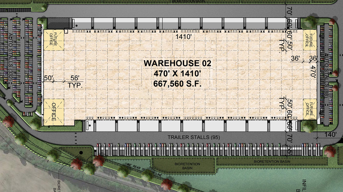 1900 River Road Building 2 Site Plan